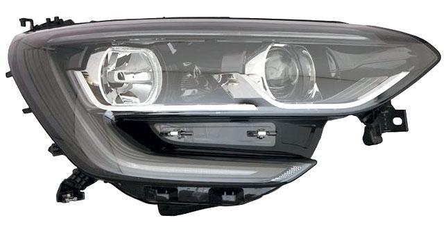 FARO DX MEGANE 16-> L/DIURNA LED B/NERO