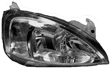 FARO DX CORSA C 00->02 VER.AL C/MOTORE