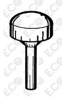 KIT 10 P/ZZI GOMMINO COFANO ANT FIAT 500 F/L/R