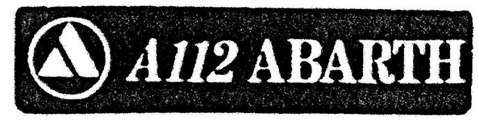 SCRITTA POST. A112 ABARTH (1979)