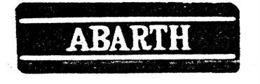 SCRITTA LAT A112 ABARTH