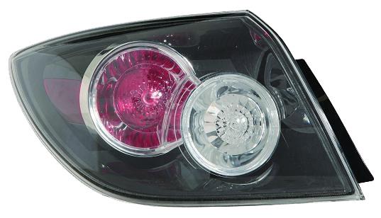 FANALE POST EST SN MAZDA 3 03->09 5P-NERO