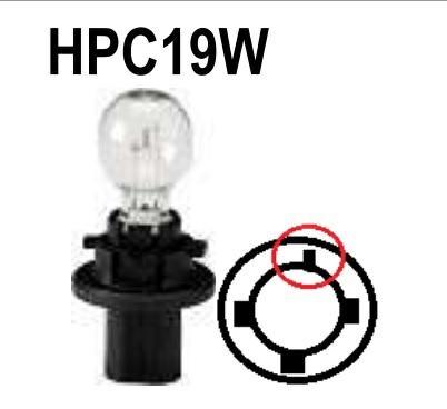 LAMPADA 12V 19W HPC19W-PU20d-3