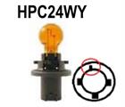 LAMPADA 12V 24W AMBER HPC24W-PU20d-6