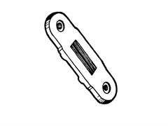 PIASTRINA TIRANTE PORTA 33/60 IN ESAURIMENTO