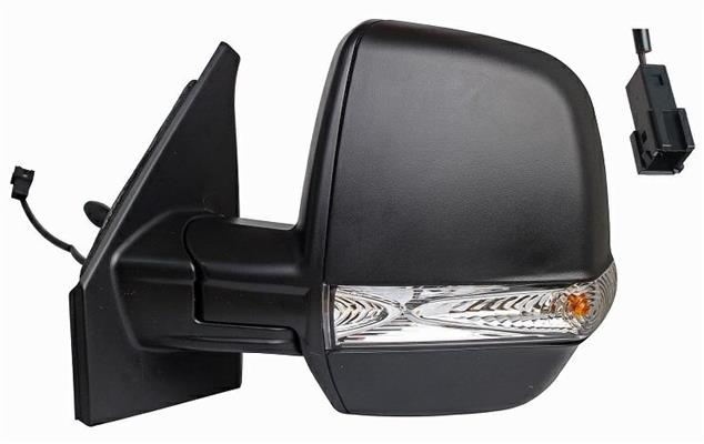 SPECCHIO MECC SX DOBLO'15-> NERO 2PIN