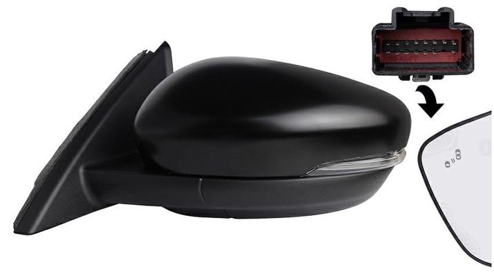 SPECCHIO ELE DX KUGA 20->C/PR RIB 15 PIN S/BLIS