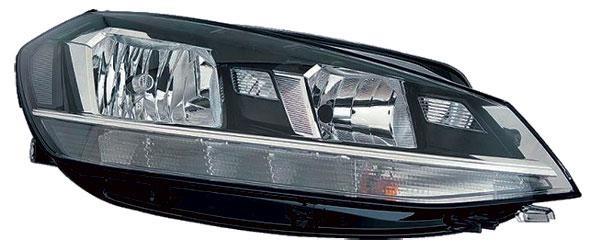 FARO SX GOLF 7 LED-DIURNA 17-> P/NERA