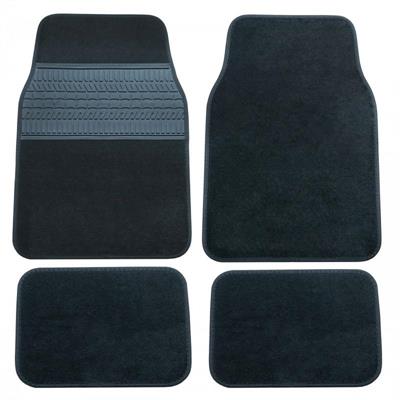 TAPPETINI AUTO SET 4 PZ IN VELLUTO 65x44 ant. 39.5x28.5 post.